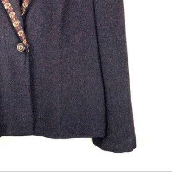 SALE Travis Ayers Suit Jacket Blazer  Brown Size 10 - Picture 3 of 6